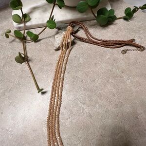 🔸🔸🔸Stunning Crystal and braided Leather Necklace 🔸🔸🔸